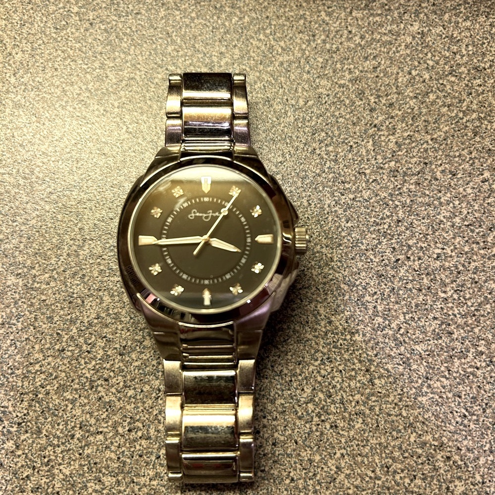 Sean John silver Watch with Black Dial